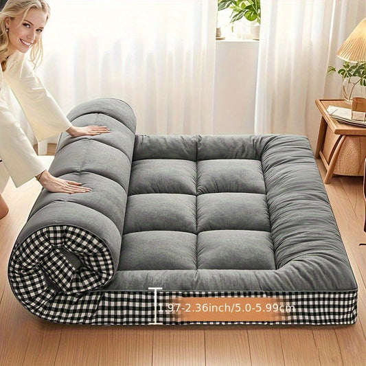 1pc Multifunctional Extra Thick Floor Topper Mat, Tatami Mat, Bed Mattress, Topper, Foldable Topper, Bedding, Can Be Used Outdoors, Holiday Gift