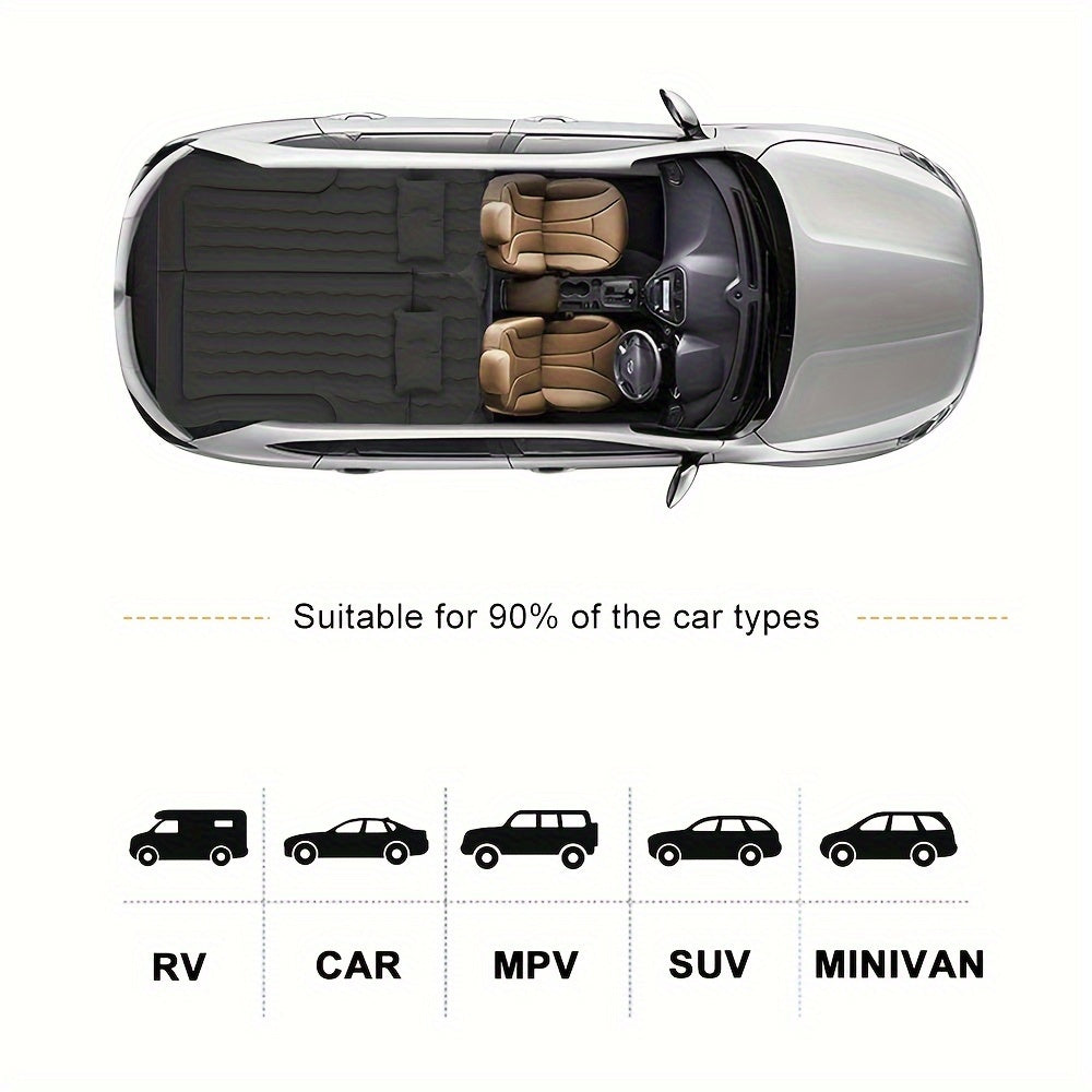 Self Inflating Car SUV Cargo Camping Mattress Double Sleeping Mat Air Bed Pad Pillow