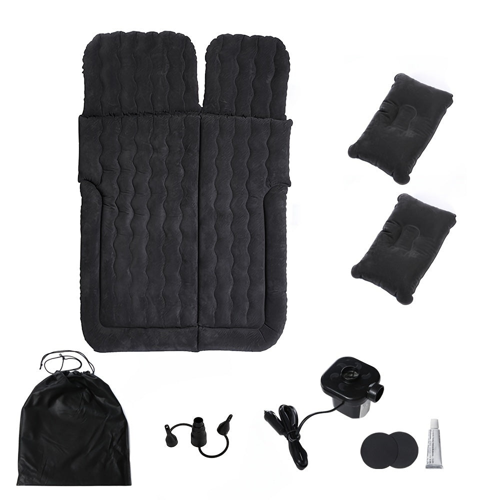Self Inflating Car SUV Cargo Camping Mattress Double Sleeping Mat Air Bed Pad Pillow