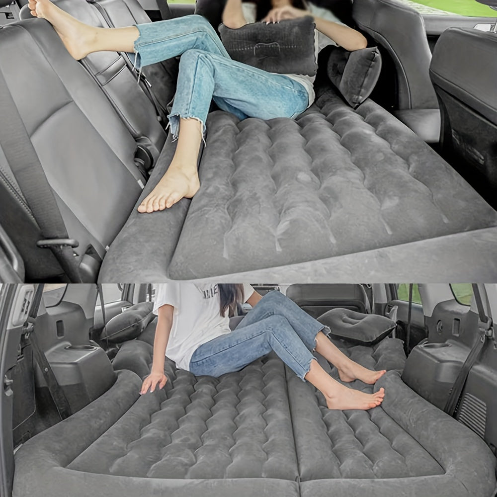 Self Inflating Car SUV Cargo Camping Mattress Double Sleeping Mat Air Bed Pad Pillow