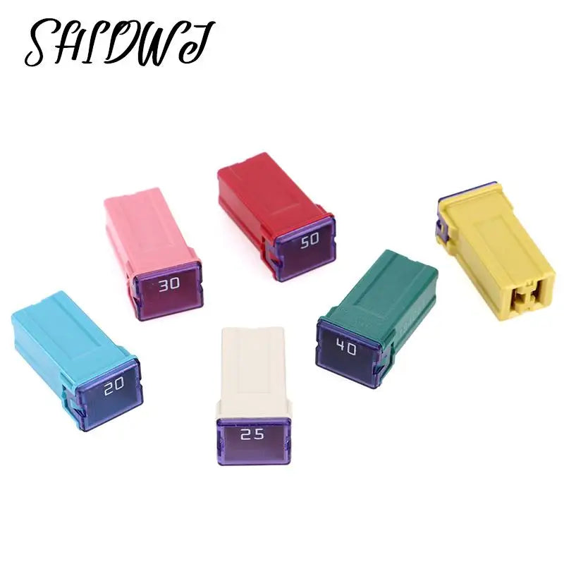 1Pcs Mini Square Fuse 20A 30A 40A 50A 60A Set Automotive Car Fuse with Plastic Box Assortment Auto Fuse