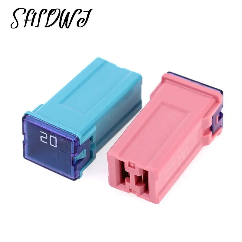 1Pcs Mini Square Fuse 20A 30A 40A 50A 60A Set Automotive Car Fuse with Plastic Box Assortment Auto Fuse