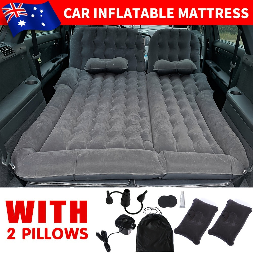 Self Inflating Car SUV Cargo Camping Mattress Double Sleeping Mat Air Bed Pad Pillow